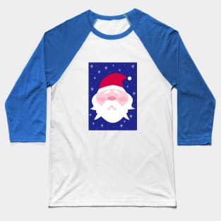 Smiling Santa Claus Baseball T-Shirt